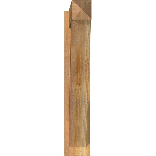 Traditional Arts & Crafts Rough Sawn Outlooker, Western Red Cedar, 6W X 34D X 34H